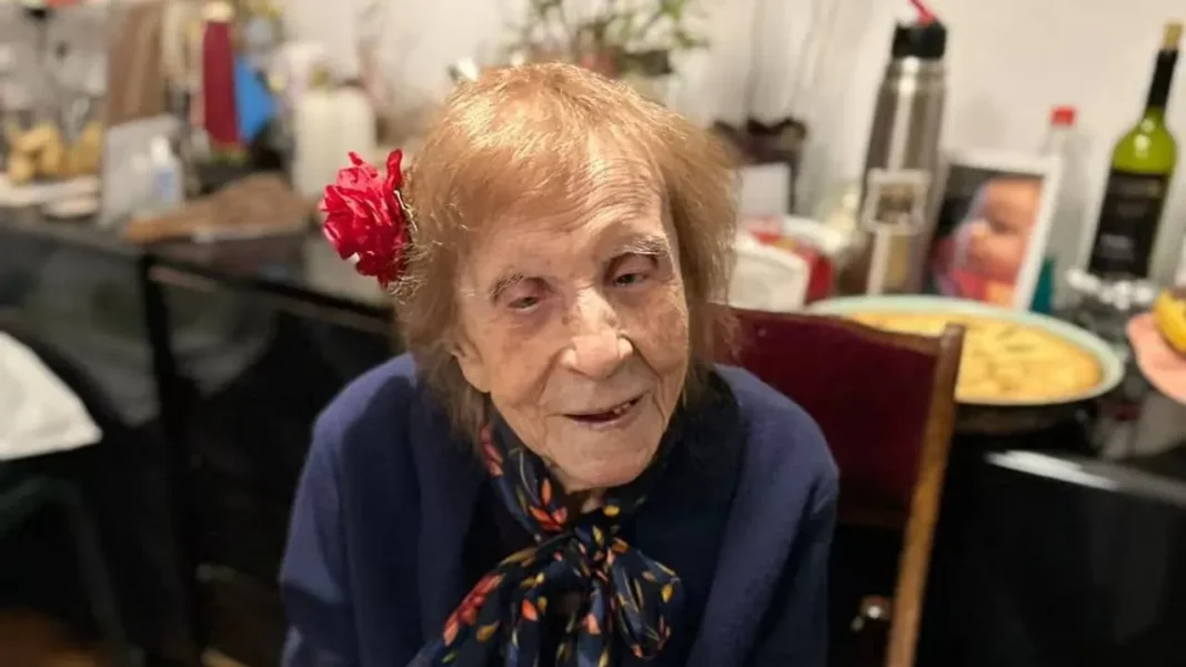 Rosa Micaela Puertas Quiroga, la mujer más longeva de Argentina, en una imagen de archivo