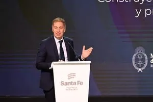 Diego Santilli y Karina Milei en la Ronda de Negocios RIGI en Rosario